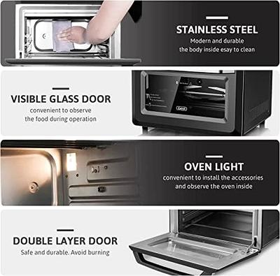 Countertop Toaster Oven Combo Kitchen Rotisserie & Convection Extra-Large  Space