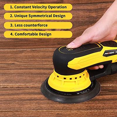 PHENDO Electric Random Orbital Sander Brushless 350W 3A Multi