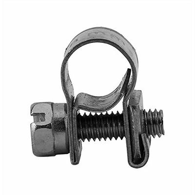 10Pcs 11-13Mm All Stainless Steel Mini Fuel Line Pipe Hose Clamp Clip,  Clamping Collar
