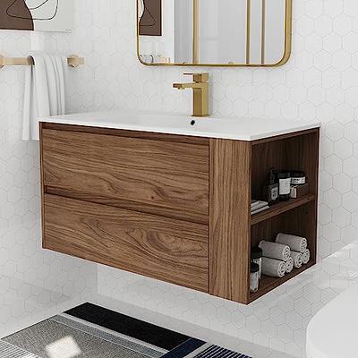 AnwickNomo 30 Bathroom Vanity with Sink Combo, Bathroom Cabinet with 2  Doors and 1 Drawer, Modern Bathroom Vanity Storage Cabinet with Handles for