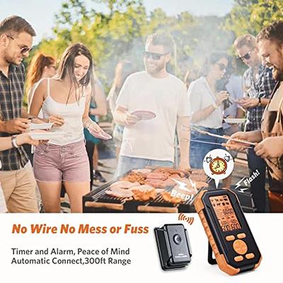 NAMON Wireless Meat Thermometer, Grill Thermometer with 2 Meat Probes,  195ft