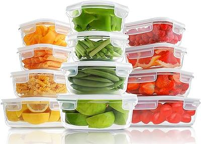 HOMBERKING 12 Sets Glass Food Storage Containers with Lids, Glass Meal Prep  Containers, Airtight Glass Bento Boxes, BPA Free & Leak Proof, Pantry