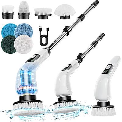 Electric Rotary Scrubber, Electric Cleaning Brush With 4 Interchangeable  Brush Heads And Adjustable Telescopic Handle, Powerful Cleaning Brush For  Bathroom Floor Tiles - Yahoo Shopping