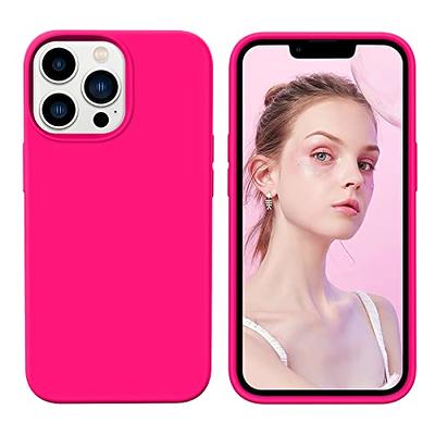JETech Silicone Case Compatible with iPhone 13 Pro Max 6.7-Inch, Silky-Soft  Touch Full-Body Protective Phone Case, Shockproof Cover with Microfiber  Lining (Pink) 