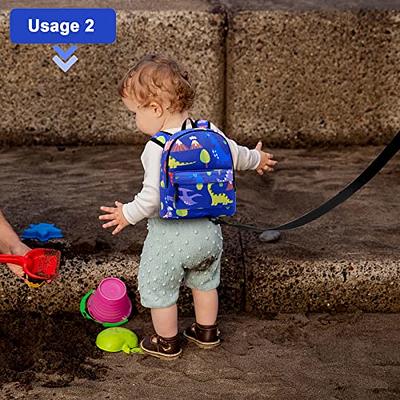 Accmor Toddler Harness Backpack Leash Baby Dinosaur Backpacks with