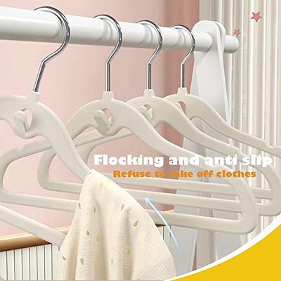 GoodtoU Kids Hangers White Plastic for Baby Clothes Toddler Hangers Infant  Hangers 100 Pack