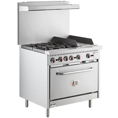 Cooking Performance Group R-CPG-36-NL 6 Burner Gas Countertop Range / Hot  Plate - 132,000 BTU