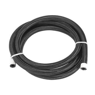 Unique Bargains 20ft AN4 1/4 Universal Braided Nylon Stainless Steel CPE Oil Fuel Gas Line Hose