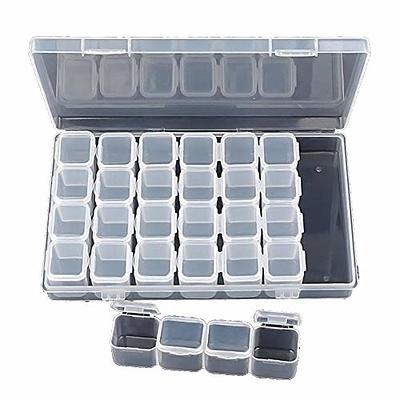 24 Pcs Small Bead Organizer Bead Case Storage Organizer Diamond Art  Containers Accessory Storage Wi