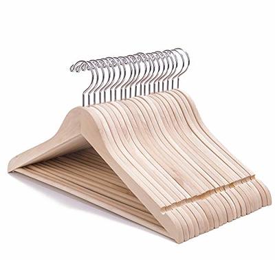 Mainstays Natural Unfinished Suit Hangers, 20-Pack 