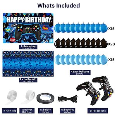 Gamer Level Up Birthday Party Decoration Balloons Centerpiece Banner  Playstation