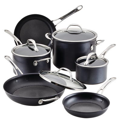 Anolon 10-Piece Achieve Hard Anodized Nonstick Cookware Set - Teal