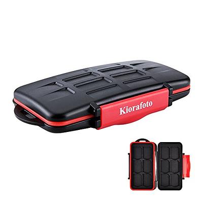 Kiorafoto 12 Slots SD SDHC SDXC Card Holder Case Professional  Water-Resistant Anti-Shock Memory Card…See more Kiorafoto 12 Slots SD SDHC  SDXC Card