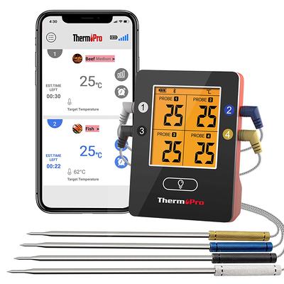 Chef IQ Smart Wireless Meat Thermometer with 2 Ultra-Thin Probes Unlimited Range Bluetooth Meat