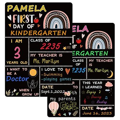 First Day And Last Day Of School Board, 10 X 12 Double-sided Printing 1st  Day Of School Chalkboard Sign, Reusable Wooden Photo Prop Back To School  Sup