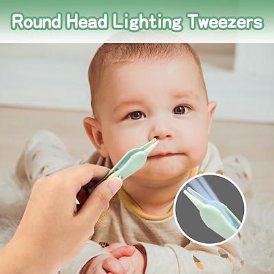 Baby Nose Tweezers, Safety Round-head Nose Clean Clip, Newborn