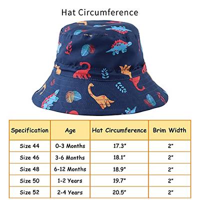 Dionsaur Baby Sun Hat Summer Toddler Boys Bucket Hats UPF50 Kids Beach Hats  Sun Protection Cap for Boys 0-4 Years (Navy Colorful Dinosaur, 50) - Yahoo  Shopping