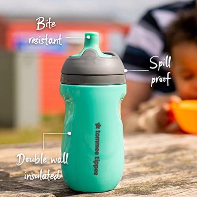 Tommee Tippee Insulated 9oz Spill Proof Portable Toddler Straw Cup - Orange