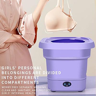 Portable Washing Machine, 6L Foldable Mini Washing Machine for Underwear,  Clothes Washing Machines with Drain Basket, Portable Washer, for Apartment
