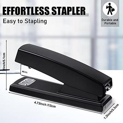 Basics Stapler with 1000 Staples, Office Stapler, 25 Sheet Capacity,  Non-Slip, Black