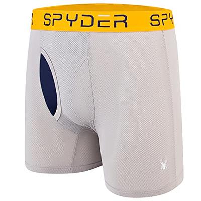 Spyder Performance Mesh Mens Boxer Briefs Sports Underwear 3 Pack/Fly Front