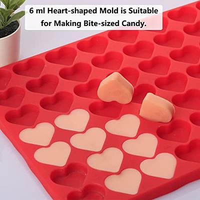 Heart Silicone Molds, 63 Large Heart Chocolate Mold for Baking