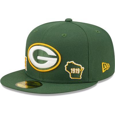 New Era Men's Green Green Bay Packers 2022 Sideline Ink Dye T