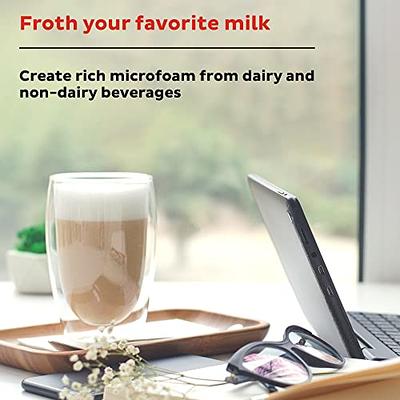 Instant Milk Frother, 4-in-1 Electric Milk Steamer, 10oz/295ml Automatic Hot and Cold Foam Maker and Milk Warmer for Latte, Cappuccinos and More