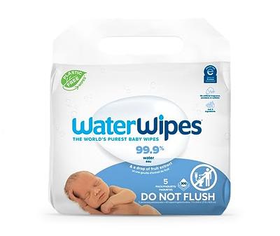 Waterful Plastic Free Baby Wipes, 99.9% Purified Water Wipes