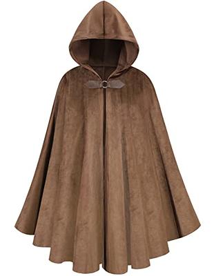 Short Velvet Cloak with Hood