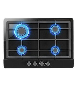 Muhub 24 Inch Gas Cooktop, Gas Stove Top with 4 Burners, Bulit-in Stainless  Steel Gas Stoves for Kitchen, NG/LPG Convertible Dual Fuel Cooktops,  Thermocouple Protection, Black - Yahoo Shopping