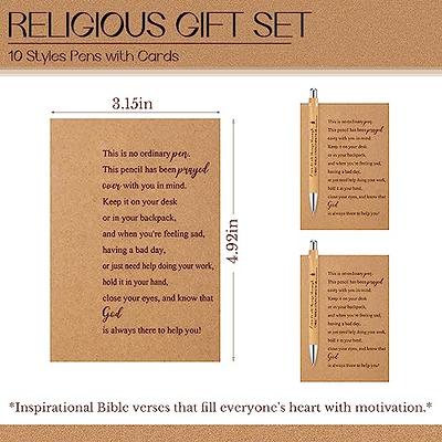 Ctosree 50 Set Bible Verse Pens Bamboo Christian Pen with Inspirational  Cards Wooden Retractable Bible Ballpoint Pen Motivational Pen Bulk for  Women Men Office School Supplies Journal Writing Gifts - Yahoo Shopping