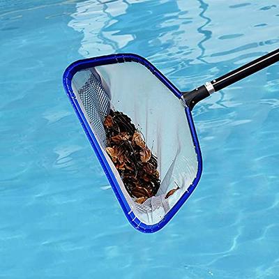 POOLWHALE 18 Pool Aluminum Frame Leaf Rake with 12FT Telescopic