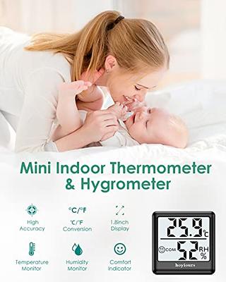 Small Indoor Thermometer, High Accuracy Hygrometer Temperature and