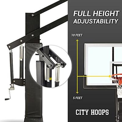 City Hoops™ Diamond - In Ground Basketball Hoop, Adjustable Height 5'-10',  Galvanized Steel Frame, 7…See more City Hoops™ Diamond - In Ground