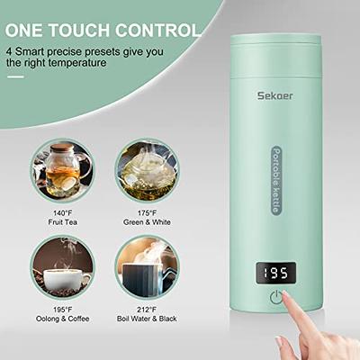 Travel Electric Kettle,600ML Collapsible Small Electric Kettle,Portable  Kettle with Temperature Control,Multifunctional Mini Kettle for Boiling