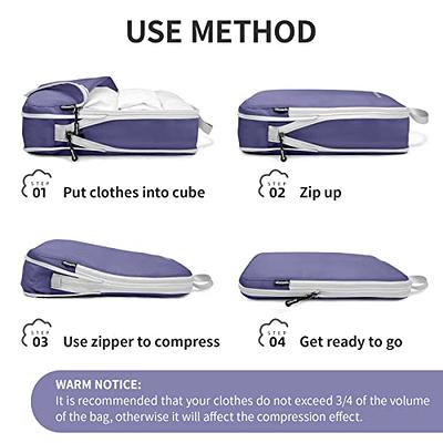 Alameda Compression Packing Cubes for Luggage,Travel Compression Bags