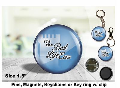 Jw Gifts/1.5 Pin, Magnet, Keychain, Bag Accessory/'it's The Life