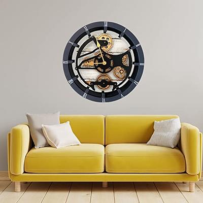 The Gears Clock Wall Clock 16 Inches With Real Moving Gear