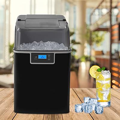 Kndko Nugget Ice Maker with Chewy Ice,High Ice-Making of 33lbs/Day/,Self  Clean