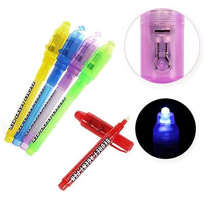 2pk UV Spy Pen Invisible Ink Marker Security Pen Novelty Gadgets (Green  Blue)