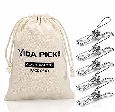 40 Pack Wire Clothes Pins Heavy Duty Outdoor, Stainless Steel ClothesPins  for Hanging Clothes, Metal Clothes Pegs, Clothing Clips, Laundry Pins 1.8mm  Diameter 6cm Long - Yahoo Shopping