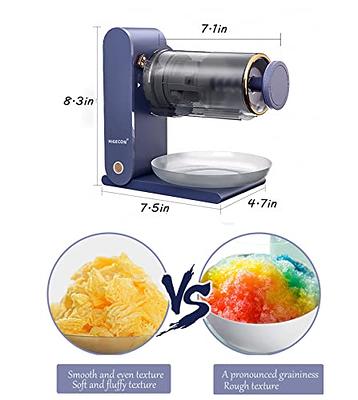 Snow Cone Machine Electric - Rechargeable Shaved Ice Maker, Frozen Dessert  Machine Makes Soft Smoothies, Slushie (Dark Blue) - Yahoo Shopping