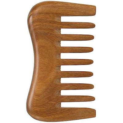 Hand-carved Sandalwood Craft Comb Natural Green Sandalwood Embossed Wooden  Comb Wooden Comb Gift,06