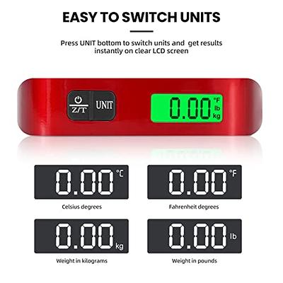 Digital Luggage Scale with Temperature Dsiplay