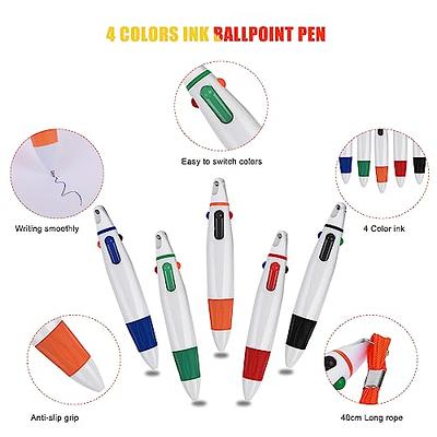 SFLHHDM 12 Pack Ballpoint Pen, 6-in-1 Multicolor Retractable Ballpoint  Pens, 0.5mm Colorful Ink Pen, Multi Color Pen for School Office Supplies