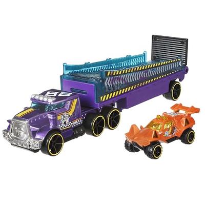  Hot Wheels Set of 10 Toy Cars & Trucks in 1:64 Scale, Race  Cars, Semi, Rescue or Construction Trucks (Styles May Vary) : Toys & Games