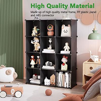 12 Cube Storage Shelves, DIY Plastic Closet Cabinet Organizer