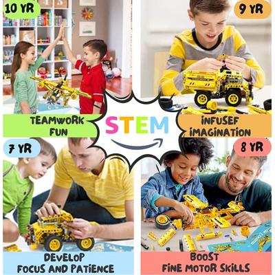 STEM Building Toy for Boys 8-12 Build a Dump Truck or Airplane 2 in 1  Construction Engineering Kit (361 Pcs) Educational STEM Toy Set for Kids  Popular Gift for Boys Ages 6-12 + Years Old - Yahoo Shopping