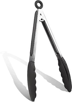 Black Stainless Steel Food Tongs 9